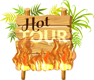 discountwooden-sign-with-fire-flame-vector-73719