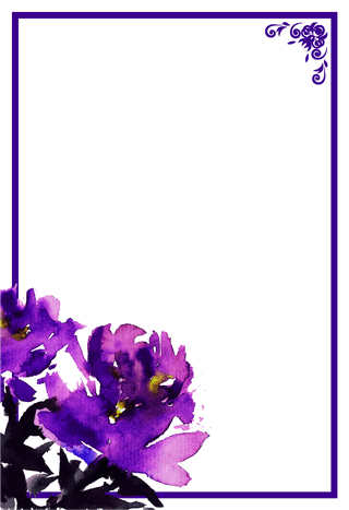 documentdecorative-design-elements-purple-flowers-decor-212624
