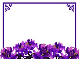 documentdecorative-design-elements-purple-flowers-decor-501251
