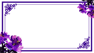 documentdecorative-design-elements-purple-flowers-decor-194686