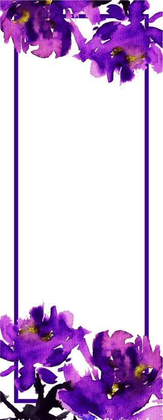 documentdecorative-design-elements-purple-flowers-decor-125001