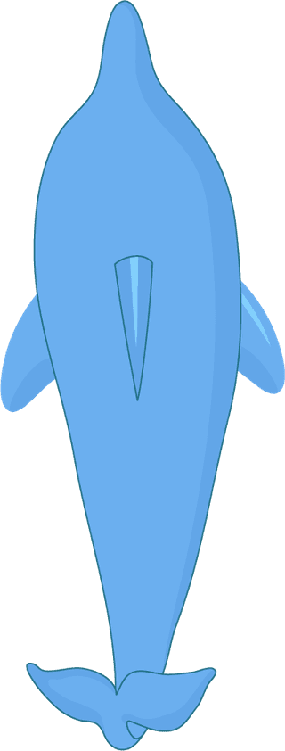 simpleblue-cartoon-swiming-dolphin-22673