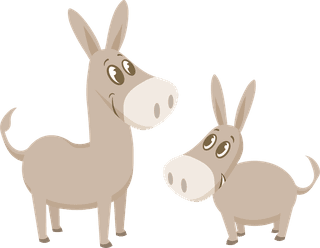 donkeyfamily-funny-farm-animals-families-set-878800