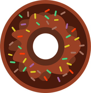 donutcake-chocolate-design-elements-various-delicious-food-icons-553600