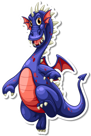 dragonsticker-set-with-different-fairytale-cartoon-characters-658143