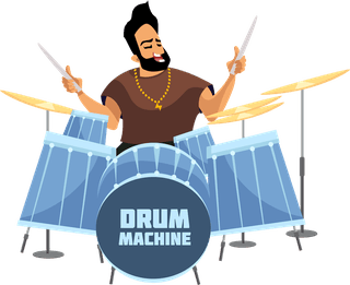 drummermusic-background-bandsman-acoustic-icons-cartoon-characters-617120