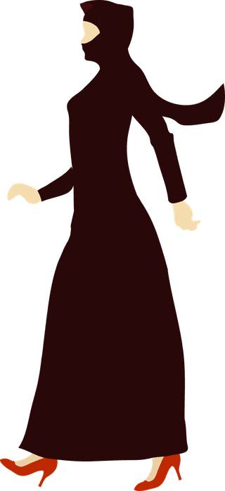 easternwoman-with-different-pose-flat-illustration-42366
