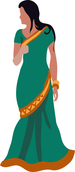 easternwoman-with-different-pose-flat-illustration-51259