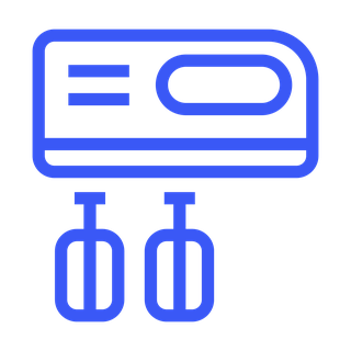 lineicon-representing-a-kitchen-cake-mixer-appliance-in-a-simple-blue-color-for-baking-314038