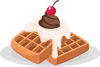 eggtarts-waffles-with-different-topping-great-for-icons-on-transparent-993715
