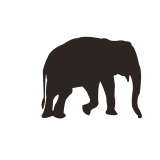 elephantsilhouette-brown-elephant-clipart-647511