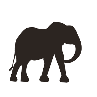 elephantsilhouette-brown-elephant-clipart-660717