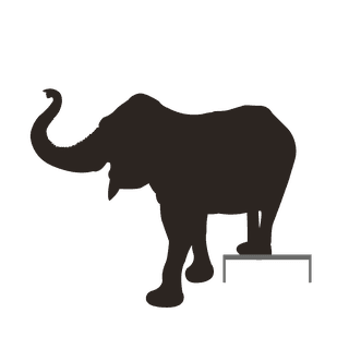 elephantsilhouette-brown-elephant-clipart-672435