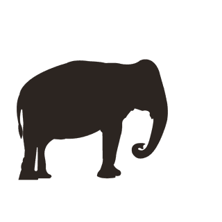 elephantsilhouette-brown-elephant-clipart-675595