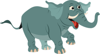 elephantstropical-animals-icons-cute-cartoon-character-sketch-168768