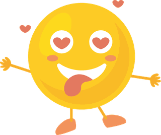 emoticoncollection-of-cute-cartoon-yellow-emoji-in-love-vector-198970