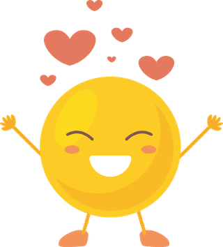 emoticoncollection-of-cute-cartoon-yellow-emoji-in-love-vector-334964