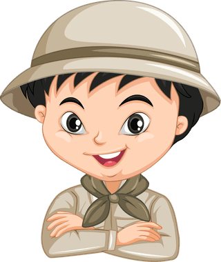 explorerset-different-characters-boys-girls-scout-costume-white-background-394367