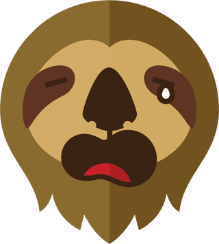 facefolivora-set-of-sloth-faces-cartoon-showing-different-emotions-vector-43586