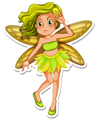 fairyset-stickers-with-beautiful-fairies-mermaid-cartoon-character-171009
