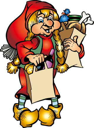 fairytale-characters-lovely-christmas-vector-illustration-background-material-555432