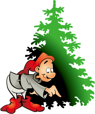 fairytale-characters-lovely-christmas-vector-illustration-background-material-576477