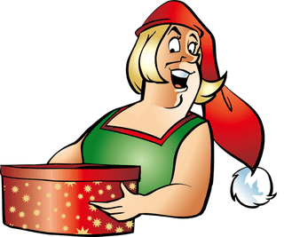 fairytale-characters-lovely-christmas-vector-illustration-background-material-230116