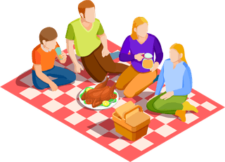 isometricfamily-activities-illustration-with-shadow-644075