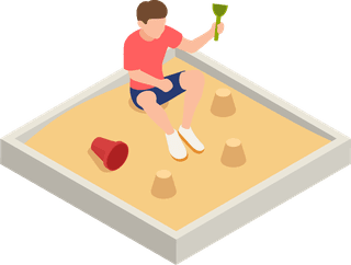 familyplaying-isometric-icons-with-parents-children-isolated-180413