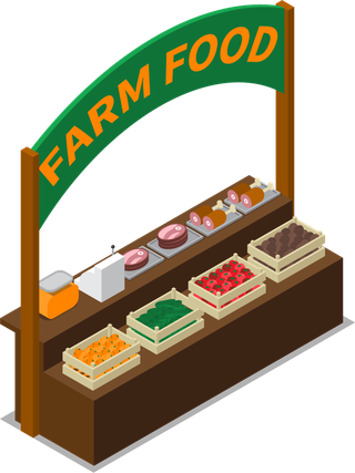 isometricfarm-market-stall-illustration-573974