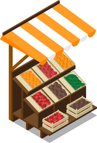 isometricfarm-market-stall-illustration-588759