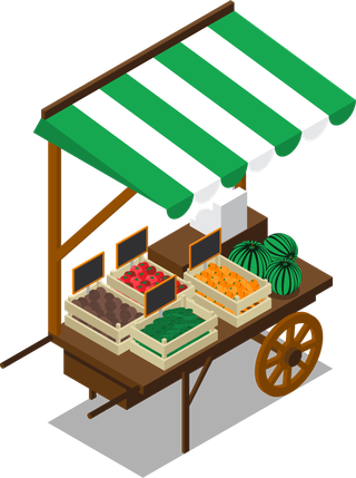 isometricfarm-market-stall-illustration-563375