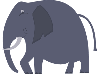 fatelephant-elephant-icons-collection-colored-cartoon-design-177185