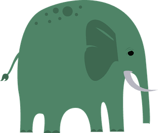 fatelephant-elephant-icons-collection-colored-cartoon-design-37504