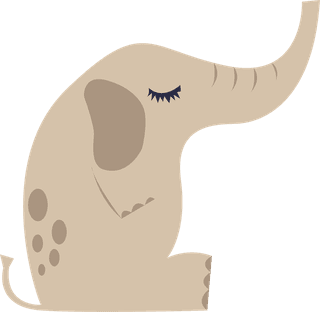 fatelephant-elephant-icons-collection-colored-cartoon-design-904154