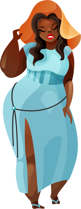 fatgirl-in-dress-vector-112922