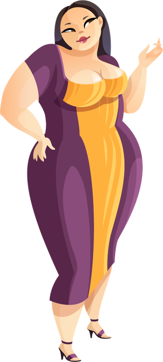 fatgirl-in-dress-vector-141754