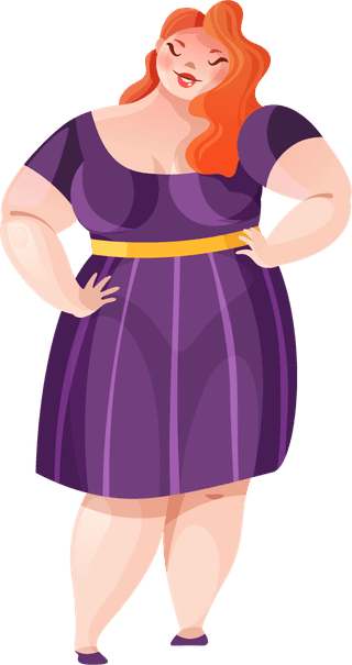 fatgirl-in-dress-vector-778136
