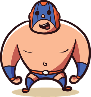 fatsuperhero-cartoon-with-different-poses-on-one-transparent-fantastic-illustrated-element-97312