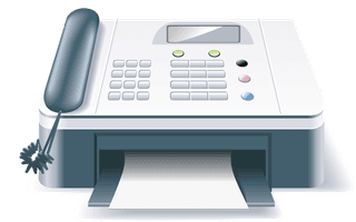 faxmachine-printers-fax-machines-projectors-and-other-office-equipment-vector-888089