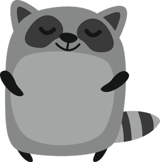 ferretscute-racoon-cartoon-vectors-the-cutest-little-raccoon-cartoon-210871