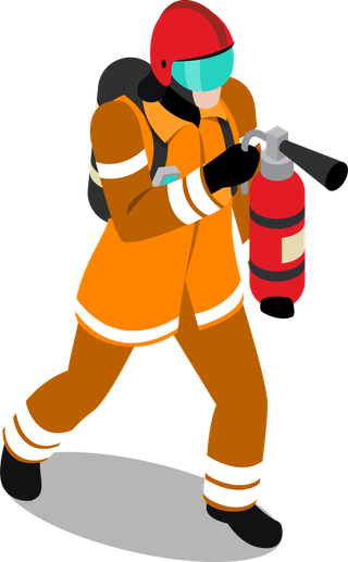 isometricfireman-firefighting-illustration-937226