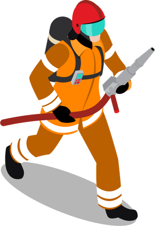 isometricfireman-firefighting-illustration-927120