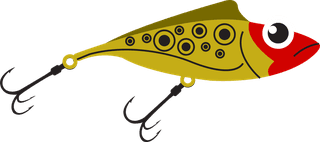 fishshaped-fishing-hook-fish-prey-icons-multicolored-design-sharp-hooks-decor-577210