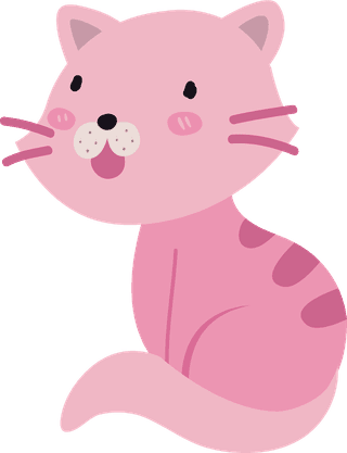 flatcute-smiling-cat-cartoon-cat-cat-character-424892