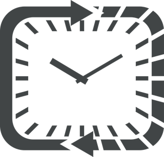 flatgray-square-clock-icon-536098