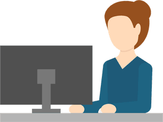 flatpeople-working-with-computer-icon-364941