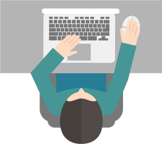 flatpeople-working-with-computer-icon-393964