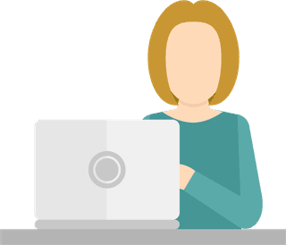 flatpeople-working-with-computer-icon-399280