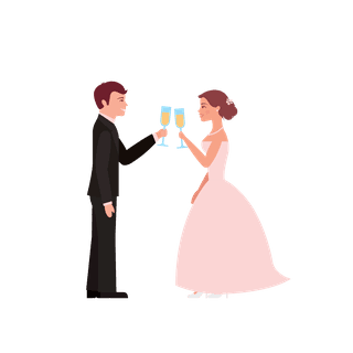 flatstanding-wedding-couples-illustration-675077